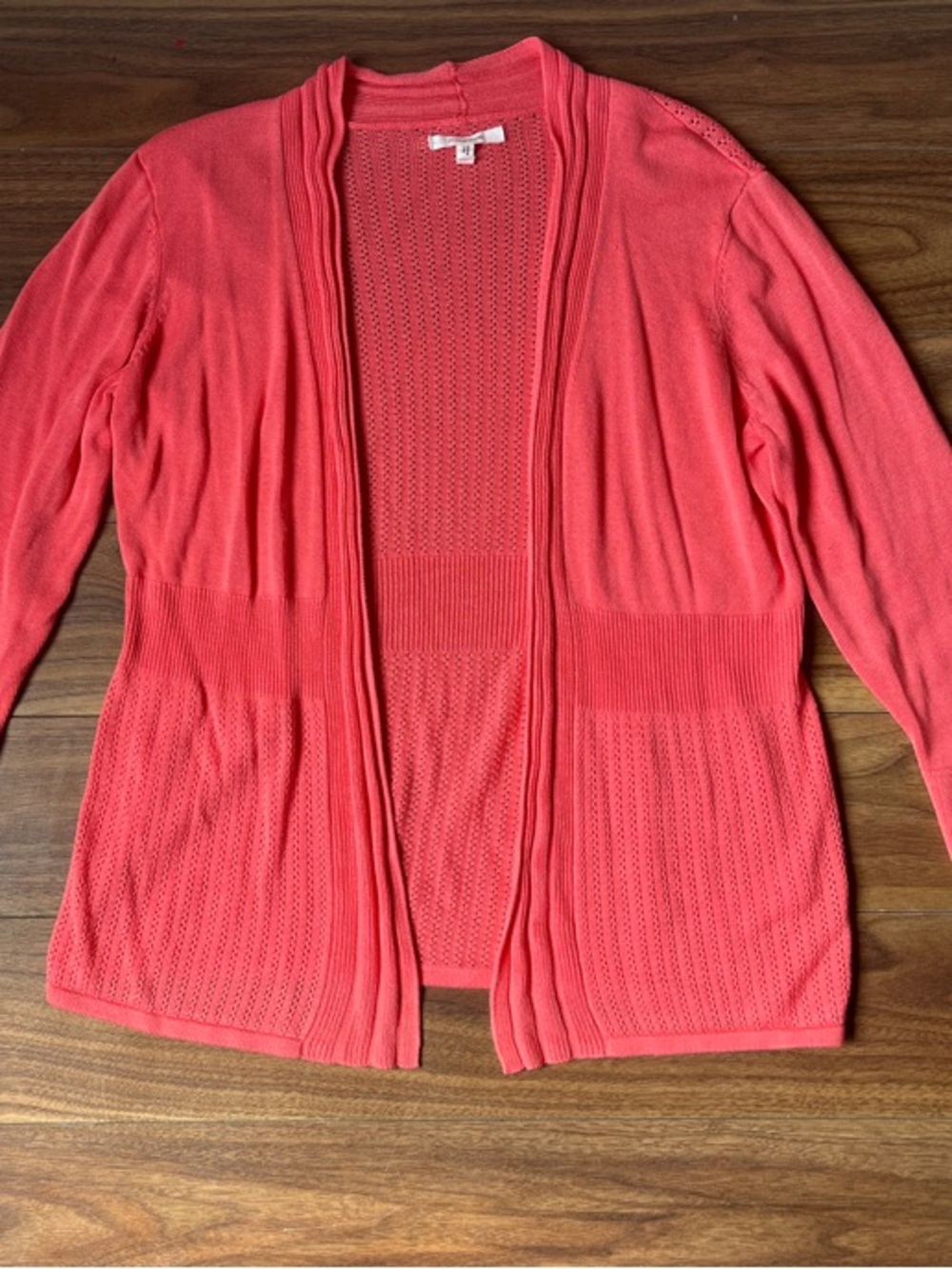 Maurices Coral Open-Front Lightweight Cardigan Size Small Spring